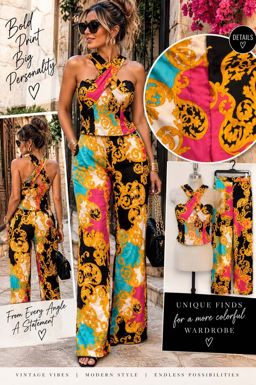 Fashion Nova Size Large Woman’s  High Status 2 Piece Pant Set NWT